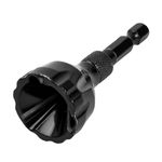 Kioiner Deburring External Chamfer Tool, Tungsten Blade External chamfering tool for Repairing Damaged Bolts Deburring Drill Bit Remove Burr Tool with Quick Release Hex Shank Fit for 1/8"-3/4"(3-20mm)