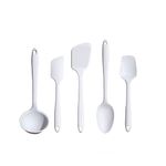 GIR GIRBDLE5UP112SW 5 Piece Utensil Set Studio White, Silicone