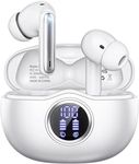 Sisism A10 Pro Wireless Earbuds, Bluetooth 5.3 Headphones HiFi Stereo 50H Playback LED Digital Display Ear Buds with ENC Noise Canceling Headset, IPX7 Waterproof Earphones for Gym/Running/Work