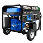 DuroMax XP7500DX 7,500-Watt/6,500-Watt 274cc Electric Start Dual Fuel Portable Generator w/CO Alert,Black/Blue