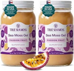 TrueSeaMoss Sea Moss Gel – Made in USA – Wildcrafted Seamoss, Fruits & Jarred Vegetables – Passion Fruit, Pack of 2 (Labels may Vary)