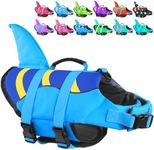 Fragralley Shark Fin Dog Life Jacket, High Buoyancy with Tear-Resistant Nylon & Polyurethane Foam for Swimming, Boating and Outdoor Water Sports