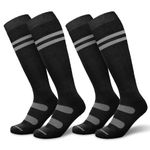 Findway Ski Socks, 2 Pair Pack Ski, Snowboard, Hiking, Cycling Winter Snow Socks,High Performance Soft Warm Thermal Socks for Men and Women