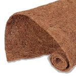 MIOHNAN Natural Coco Coir Fiber Liner Roll Sheet, Coconut Fiber Pad, Coconut Husk Liners Mat for Planters Baskets, DIY Moss Pole - 12x48 inch