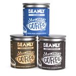 Beanly Instant Coffee Glass Bottle Pack Of 3, 100% Arabica Coffee Beans, Freeze Dried & Micro Ground Coffee (Classic, Choco Orange, Mint Chocolate)