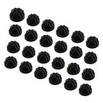 C&AHOME 24 pcs Wire Cube Plastic Connectors for Cube Storage Modular Closet Organizer and Metal Grid Shelving Unit Black