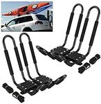 Car Rack & Carriers© Universal 2 Pairs J- shape Rack HD Kayak Carrier Canoe Boat. Surf Ski Roof Top Mounted on Car SUV Crossbar