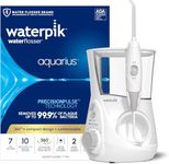Waterpik Aquarius Water Flosser For Teeth Cleaning, Gums, Braces, Dental Care, Electric Power With 10 Settings, 7 Tips For Multiple Users & Needs, CDA Validated, White WP-660, Packaging May Vary