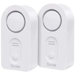 Govee Water Detectors 2 Pack, 100dB Adjustable Audio Alarm, Sensitive Leak and Drip Alert, for Kitchen Bathroom Basement (Battery Included)