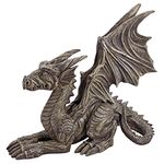 Design Toscano Desmond the Dragon Gothic Decor Statue, 41 cm, Polyresin, Greystone