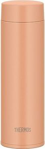 JOQ-480 POR Thermos Water Bottle, Vacuum Insulated Portable Mug, 16.9 fl oz (480 ml), Pale Orange, Easy to Clean Every Corner, Dishwasher Safe, Stainless Steel, Bottle, Lightweight and Compact