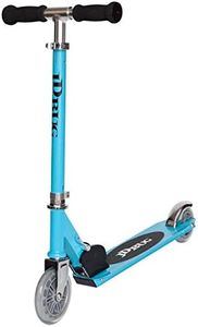 JD Bug Junior Street Folding Kids Scooter, for Boys and Girls Aged 5+, Adjustable Handlebar Height (Sky Blue)