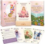 70 Vagus Nerve Exercises - Cards for Nervous System Regulation - Polyvagal Theory Techniques to Reduce Stress & Anxiety on 3.5" x 5" Cards - Breathwork, Mindfulness, Movement & Sensory Exercises
