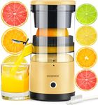 Electric Citrus Juicer Rechargeable - Electric Juicer Machines with USB and Cleaning Brush Portable Compact Juicer for Orange, Lemon, Limes