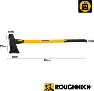 Roughneck 8lb Log Splitting Maul – Heavy Duty Wood Axe