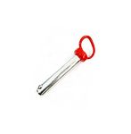 7/8"X4.6" Ultra Strong Hitch Pin for Towing Lawn Rollers, Dump Carts, Towing,Lawn Sweepers, Trailer,Tractor,Can Also De Used to Locate Pin and Heavy Duty Safety Coupler Pin