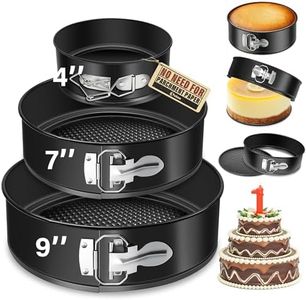 Vakoo Springform Pan - Nonstick, Leakproof Cheesecake Pan for Baking, Easy Release, No Parchment Paper Needed, 4+7+9 Inch, Set of 3
