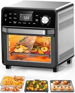 Nuwave Smart Air Fryer Oven with POWERPORT™ Plug-In Grill for Dual-Zone Efficient Cook, 100 in 1 Advanced Convection Toaster Oven Countertop w/Insulated 2-Glass Door, 550°F Preheat, Stainless Steel