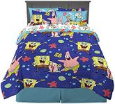 Franco Kids Bedding Super Soft Microfiber Comforter and Sheet Set with Sham, 7 Piece Full Size, Spongebob Squarepants