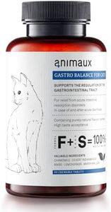 animaux Gastro Balance for Cats – 90 chewable tablets – dietary supplement with probiotics to support gastrointestinal tract, digestion, for diarrhea, constipation and bloating