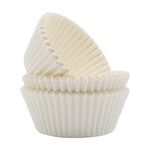 PME BC712 Disposable Paper Cupcake Cases, Standard Size, Pack of 60 , White