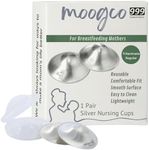 The Original Silver Nursing Cups - 925k Nipple Cups - Nipple Shield for Nursing Newborn - Silver Nipple Covers Breastfeeding (Regular - TriLaminate)