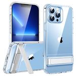 ESR for iPhone 13 Pro Case, Patented Two-Way Stand, Military-Grade Drop Protection, Supports Wireless Charging, Slim Back Cover with Patented Kickstand for iPhone 13 Pro Case, Clear