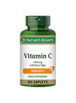 Nature's Bounty Vitamin C 1000 mg with Rose Hips - Pack of 60 Coated Caplets - Supports Immunity and Energy - Vegan and Gluten Free