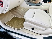 NEXTA PVC, Faux Leather, Nylon 7D Car Floor Mats Compatible with BMW X1 (Model 2016-2024) - (Beige)