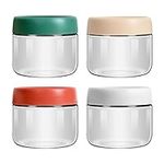 EONJOE 4-Pack 10oz Small Glass Jars