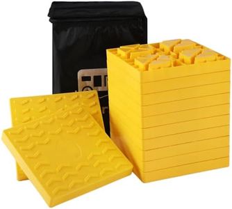 Keltrion 12-Pack RV Leveling Blocks, Heavy-Duty Interlocking, Yellow