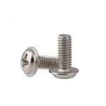 Rely®⇒VP INDUSTRIES (Pcs-50) M4x16 mm Pan Combi Phillips washer machine screw Mild Steel Nickel Plated