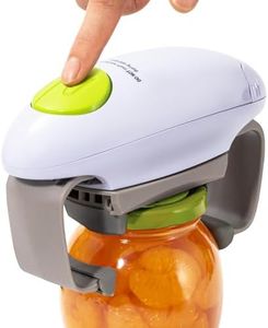 Electric Jar Opener, One Touch Automatic Jar Opener with High Power Torque, Hands Free Bottle Lid Opener for Seniors, Arthritis, Weak Hands, Best Kitchen Gadget for Home Use