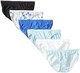 Hanes Women's 6 Pack Bikini Panty, Assorted, X Large