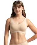 Jockey Women's Cotton Padded Wirefree Slip On Sleep Bra ES04_Skin_XXL