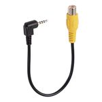 sourcing map 2.5mm to RCA Cable, 2.5mm AV-in Stereo Male to RCA Female Jack Video Audio Adapter Cable, 8 Inch