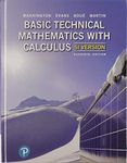 Basic Technical Mathematics with Calculus, SI Version (11th Edition)