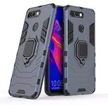 Cascov Defender Case | Rotating Ring Holder & Kickstand in-Built | Military Grade Armor | Bumper Back Cover for Huawei Honor View 20 - Armor Grey