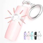Securityman Personal Safety Alarm for Women | Self Defense Keychain (Loudest 130dB Siren and SOS Strobe Light) Everyday Security Personal Alarm Protection Device (Pink)