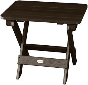 Highwood Folding Adirondack Side Table, Weathered Acorn