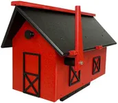 Generic Amish Made Recycled Plastic Mailbox, Black and Red