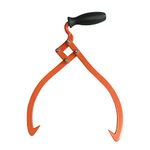 Logging Skidding Tongs 10" Non-Slip Grip- Log Lifting, Handling, Dragging & Carrying Tool