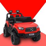 Jammbo G6 Battery Operated Premium Jeep for Kids Ride on Toy Kids Car with Bluetooth Music & Light Electric Car Jeep Battery Car for Kids to Drive (2 to 8 Years) - Red