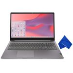 Lenovo Ideapad 3i Chromebook 15.6" FHD Laptop - Intel Celeron N4500, 4GB RAM, 64GB eMMC, Chrome OS (with Microfiber Cloth) - Arctic Grey (82N4004NUS)