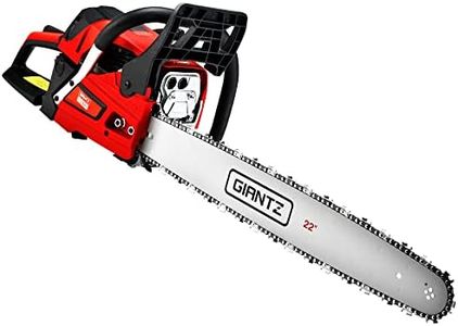 Giantz Chainsaw, 58cc Cordless Petrol Hand Power Chainsaws Chain Saw Home Garden Farm Tree Gear, with 2 Stroke Engine 22”Bar Cover Auto-throttle Locking E-Start