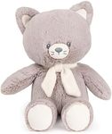 GUND Baby Sustainable Kitten Plush, Stuffed Animal Made from 100% Recycled Materials, Spring Decor for Babies and Newborns, Gray/Cream, 13”