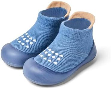 Bearbay Baby Rubber Sole Non-Skid Walking Sock Shoes,Baby Shoes&Sneakers,Gifts for Newborn Infants Toddlers Boys Girls Blue