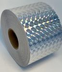 Roll of Prism Tape, Holographic 1/4'' Mosaic (2 inch x 50 ft, Silver)