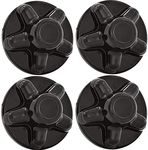 Set of 4 - Phoenix QT545BHS-x4, ABS Black HUB Cover, HUB Cap FITS Trailer Wheels with Five, 13/16" Lug Nuts on 4.5 INCH Bolt PatternL8