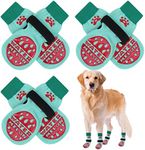 BEAUTYZOO Anti-Slip Dog Socks with Grips Traction Control for Small Medium Large Dogs, Non Skid Indoor Double Side Pet Paw Protector for Hardwood Floor Wear